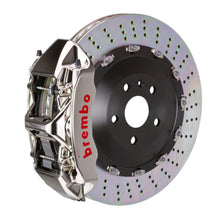 Load image into Gallery viewer, Brembo 10-12 Range Rover Front GTR BBK 6 Piston Billet 405x34 2pc Rotor Drilled- Nickel