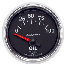 Load image into Gallery viewer, Autometer GS 0-100 PSI Short Sweep Electronic Oil Pressure Gauge