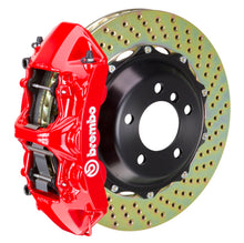 Load image into Gallery viewer, Brembo 02-05 996 GT2 Front GT BBK 6 Piston Cast 380x32 2pc Rotor Drilled-Red