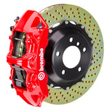 Brembo 95-98 993 C2/C4/C4S/Turbo Fr GT BBK 6 Piston Cast 380x32 2pc Rotor Drilled-Red