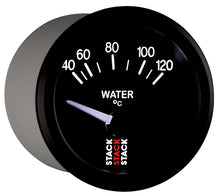 Load image into Gallery viewer, Autometer 52mm Stack Instruments 40-120 Degree C Electric Water Temperature Gauge - Black