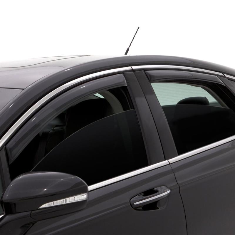 AVS 05-15 Toyota Tacoma Double Cab Ventvisor In-Channel Front & Rear Window Deflectors 4pc - Smoke