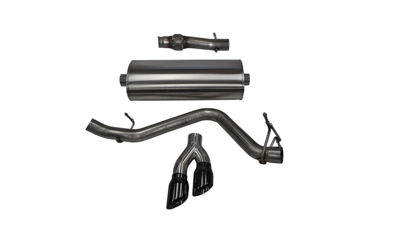 Corsa 14 GMC Sierra/Chevy Silv 1500 Reg. Cab/Std. Bed 5.3L V8 Black Sport Single Side CB Exhaust