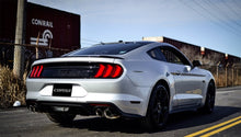 Load image into Gallery viewer, Corsa 2018+ Ford Mustang GT Fastback 5.0L 3in Cat-Back System Dual Rear Exit w/ 4in Gunmetal Tips