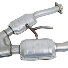 Load image into Gallery viewer, BBK 79-93 Mustang 5.0 Short Mid X Pipe w Catalytic Converters 2-1/2 For Automatic Long Tube Headers