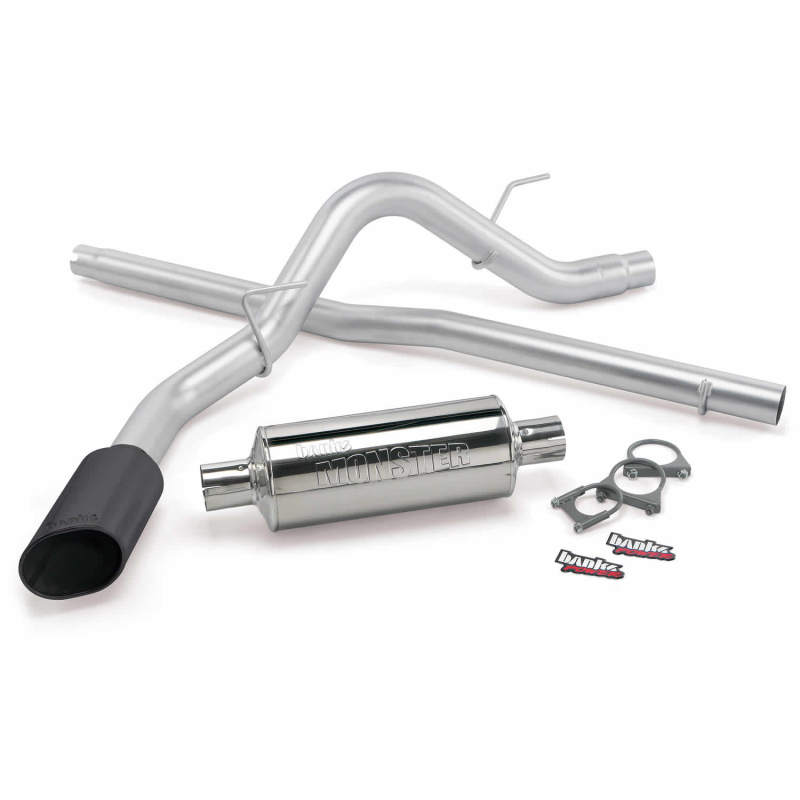 Banks Power 06-08 Ford F-150/Lincoln CCMB Monster Exhaust System - SS Single Exhaust w/ Black Tip