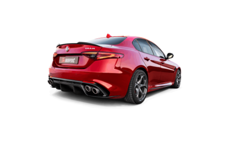 Akrapovic 17-19 Alfa Romeo Giulia Quadrifoglio Evolution Line Cat Back (Titanium) w/Link Pipes