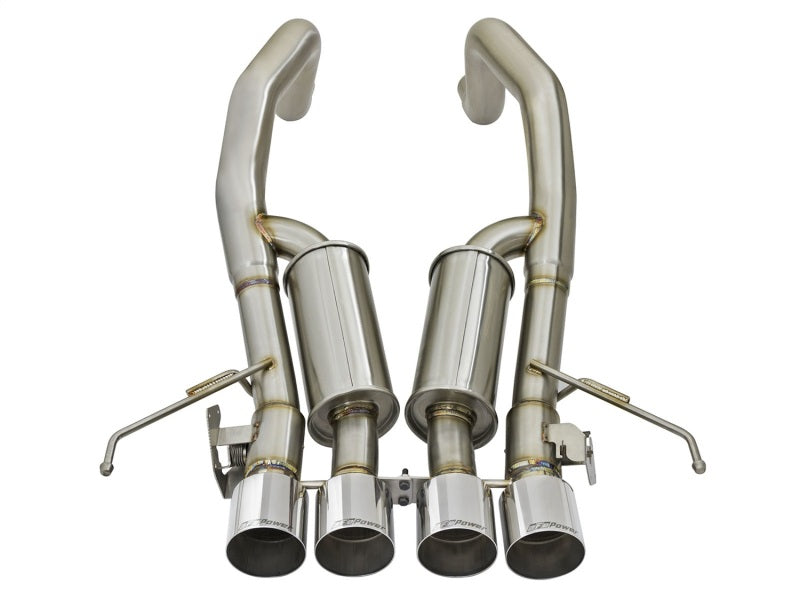 aFe MACHForce XP 3in-2 1/2in Axle Back 304SS Exhaust w/ Polished Tips 15-17 Chevy Corvette Z06