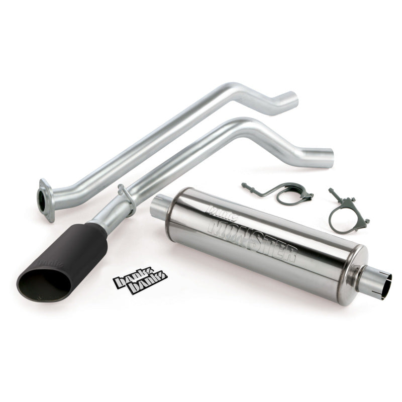 Banks Power 09 Chevy 4.8L CCSB-FFV Monster Exhaust System - SS Single Side-Exit Exhaust w/ Black Tip