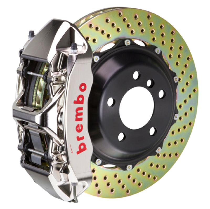 Brembo 92-00 Viper RT-10/GTS Front GTR BBK 6 Piston Billet355x32 2pc Rotor Drilled- Nickel Plated