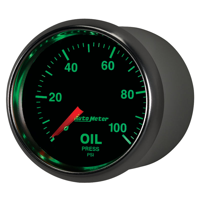 Autometer GS 52mm 0-100 PSI Mechanical Oil Pressure Gauge