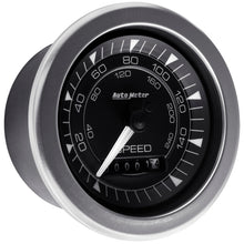 Load image into Gallery viewer, Autometer Chrono 3-3/8in 160MPH Electric Programmable Speedometer Gauge