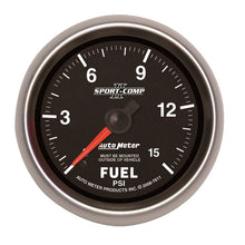 Load image into Gallery viewer, Autometer Sport-Comp II 2-5/8in Mechanical 15PSI Fuel Pressure Gauge