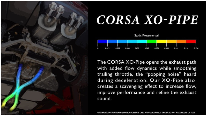 Corsa 11-14 Ford Mustang GT 5.0L V8 2.75in X-Pipe