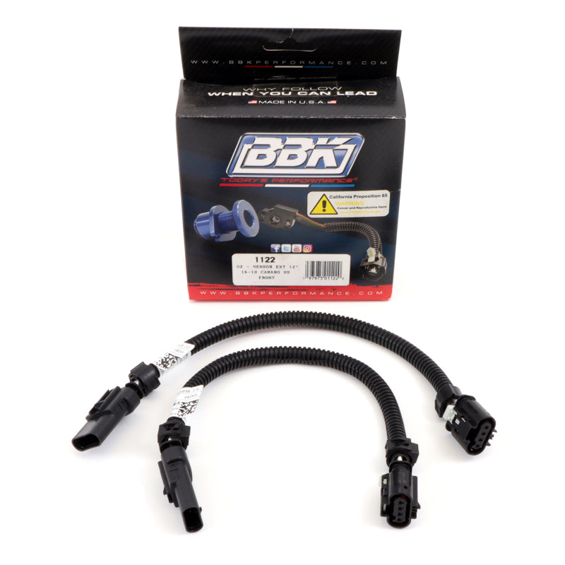 BBK 16-20 GM Camaro 6.2L SS Manual Trans O2 Sensor Wire Harness Extensions (Front)