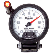 Load image into Gallery viewer, Autometer Phantom II 3.75in Pedestal Mount 10k RPM w/ Ext. Shift-Lite Tachometer