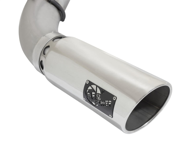 aFe Atlas Exhaust 5in DPF-Back Exhaust Aluminized Steel 2016 Nissan Titan XD V8-5.0L w/ Polished Tip