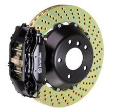 Load image into Gallery viewer, Brembo 07-08 G35/G35S Sedan Rear GT BBK 4 Piston Cast 345x28 2pc Rotor Drilled-Black