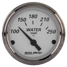 Load image into Gallery viewer, AutoMeter Gauge Water Temp 2-1/16in. 250 Deg. F Elec American Platinum